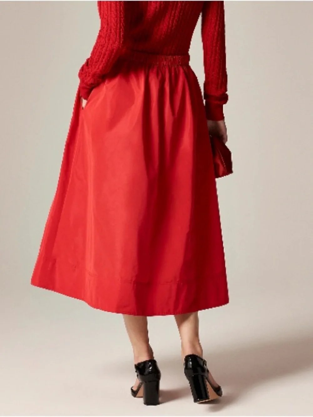 J.Crew Midi ball skirt in taffeta CM773